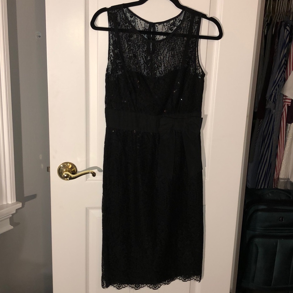 Black lace dress